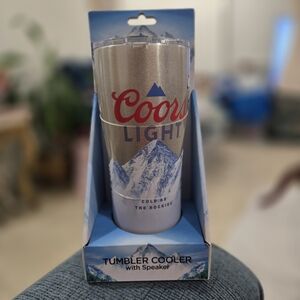 Coors Light Tumbler Cooler with Speaker